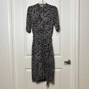 Classiques Entier Black and White Chevron Dress